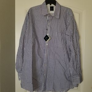 Mens Long Sleeve Button Front ShirtXXL